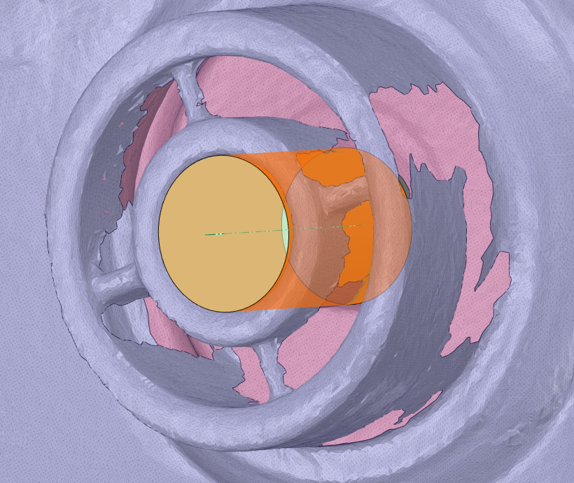 Fitting Primitive Shapes in Scan Data